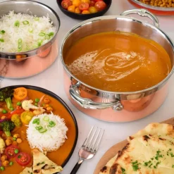 Copperbond gryte med lokk 2,8L kobber