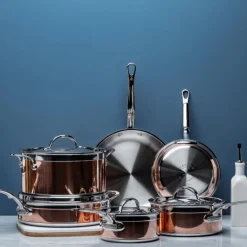 Copperbond grytesett 10 deler kobber