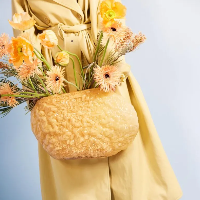 Corallo vase stor 28x45 cm gul