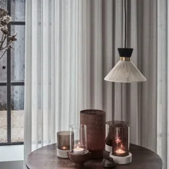 Cord lampe 20 cm svart