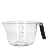 Core bakebolle/målebeger med håndtak 2L klar/svart