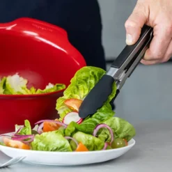 Core tang med silikonspiss 23 cm stål/svart