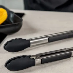 Core tang med silikonspiss 23 cm stål/svart