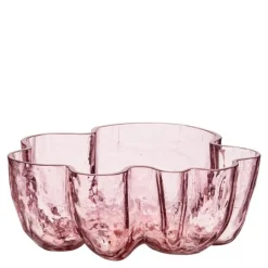 Crackle skål 10,5 cm rosa