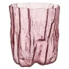 Crackle vase 28 cm rosa