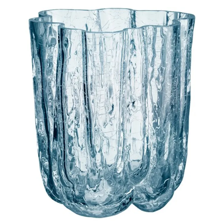 Crackle vase 12 cm sirkulær