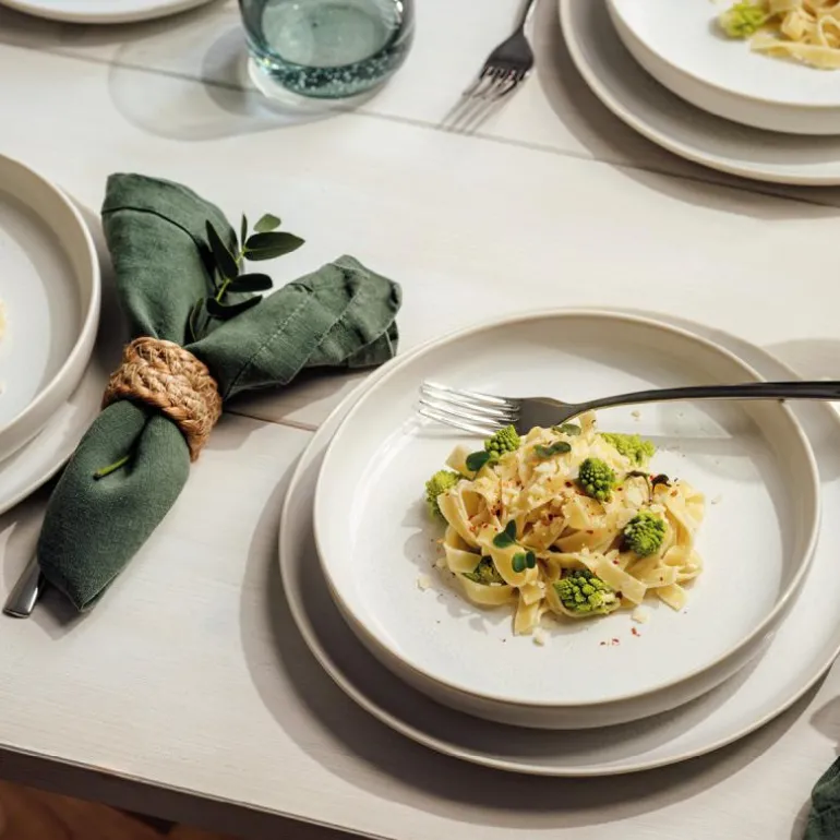 Crafted Cotton dyp tallerken 21,5 cm hvit