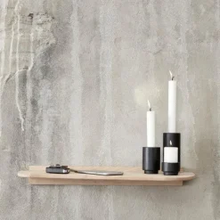 Create Me lysestake H7,5 cm svart eik