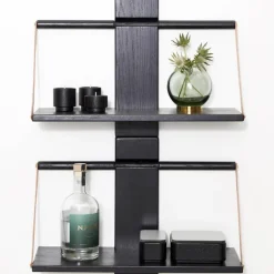 Create Me telysholder H3,5 cm svart eik