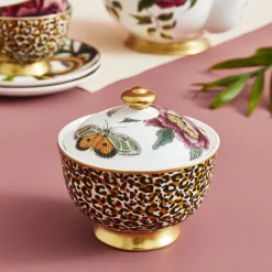 Creatures of Curiosity sukkerskål med lokk 20 cl leopard