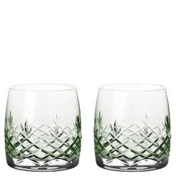 Crispy Aqua vannglass 23 cl 2 stk emerald