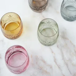 Crispy Aqua vannglass 23 cl 2 stk topaz