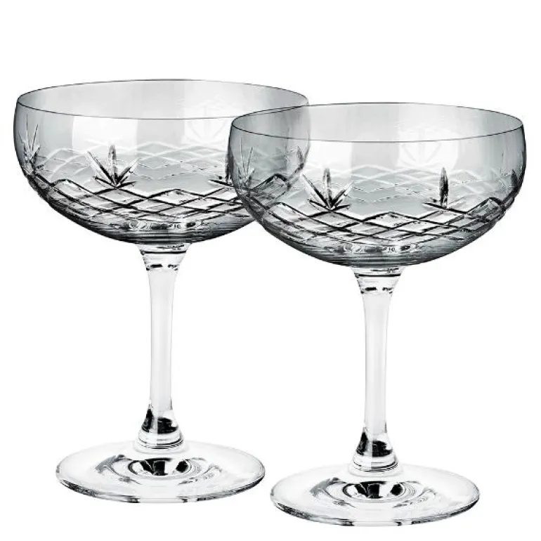 Crispy Gatsby champagneskål 30 cl 2 stk dark
