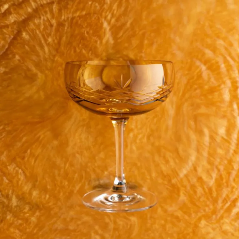 Crispy Gatsby champagneskål 30 cl 2 stk citrine
