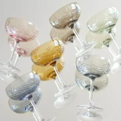 Crispy Gatsby champagneskål 30 cl 2 stk topaz