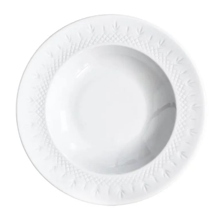 Crispy Porcelain dyp tallerken 22,5 cm hvit