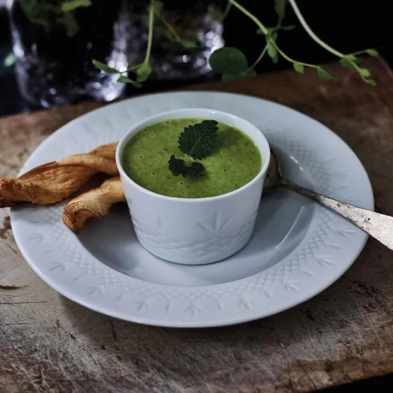 Crispy Porcelain dyp tallerken 22,5 cm hvit