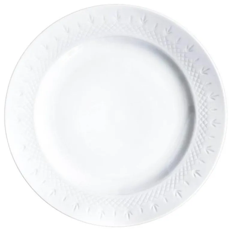 Crispy Porcelain lunsjtallerken 25 cm hvit