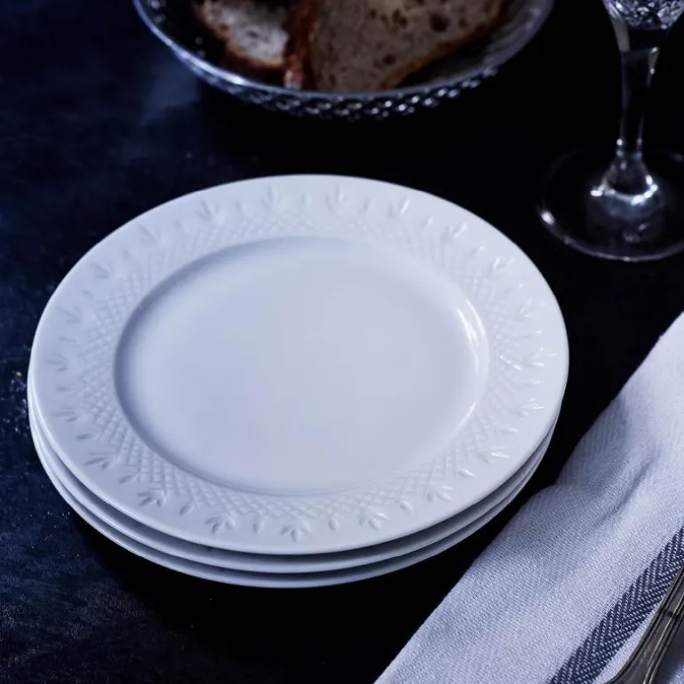 Crispy Porcelain lunsjtallerken 25 cm hvit