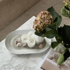 Crispy Porcelain oval serveringsfat 23x38 cm hvit