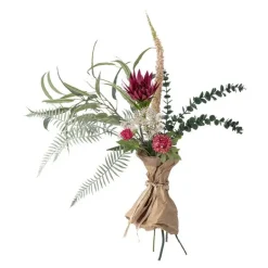 Crown bukett kunstig 30x80 cm røde blomster