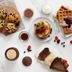 Crêpes og pannekake shaker brun