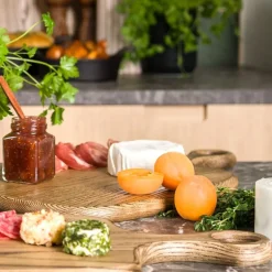 Crude skjærefjøl 35,5x20 cm natur