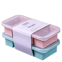 1-cup silikonform 2 stk sprinkles edition