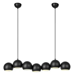 Cupolo pendellampe 7 lys 101 cm svart