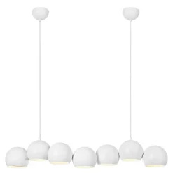 Cupolo pendellampe 7 lys 101 cm hvit