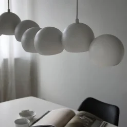 Cupolo pendellampe 7 lys 101 cm hvit