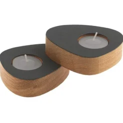 Curve Nupo telysholder 8x10 cm 2 stk antrasitt