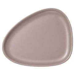 Curve Stoneware frokosttallerken 22x19 cm varm grå