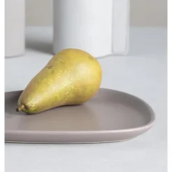 Curve Stoneware frokosttallerken 22x19 cm varm grå