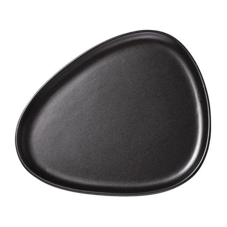 Curve Stoneware middagstallerken 30x26 cm svart