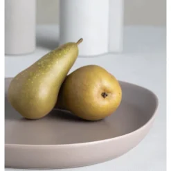 Curve Stoneware serveringsfat 35x30 cm varm grå