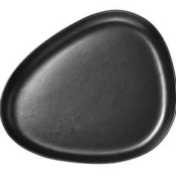 Curve Stoneware serveringsfat 35x30 cm svart