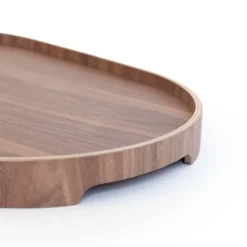 CurveLine serveringsbrett anti-slip 39x26 cm valnøtt