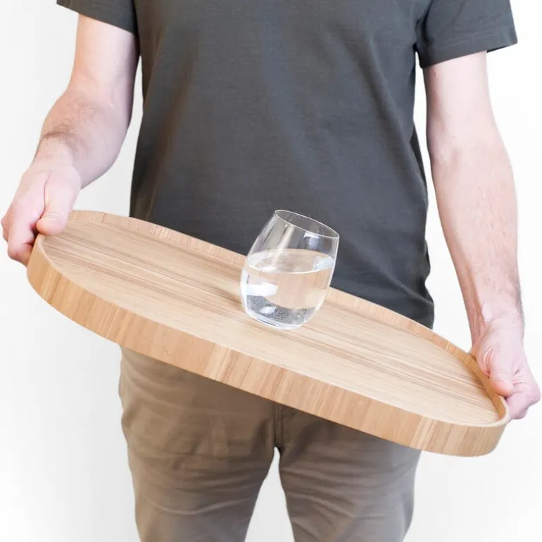 CurveLine serveringsbrett anti-slip 47x34 cm piltre