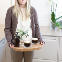 CurveLine serveringsbrett anti-slip 39x26 cm piltre