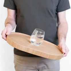 CurveLine serveringsbrett anti-slip 39x26 cm piltre