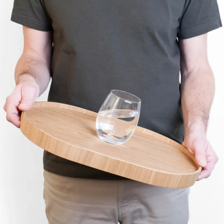 CurveLine serveringsbrett anti-slip 39x26 cm piltre