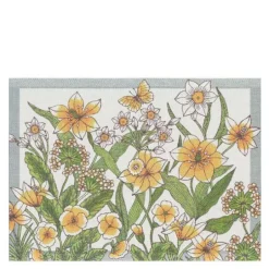 Daffodil bordbrikke 35x48 cm gul