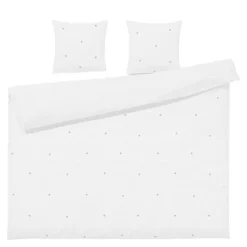 Daisy sengetøy 200x220 cm hvit/lys blå