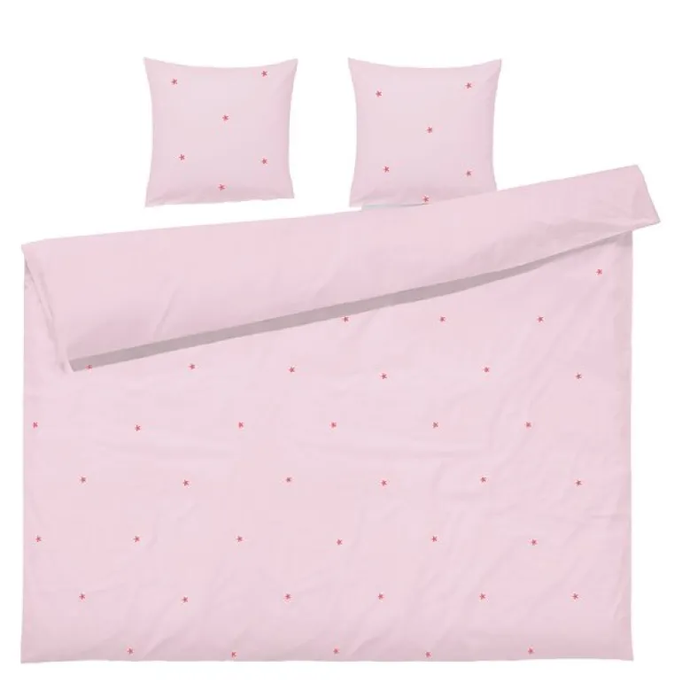 Daisy sengetøy 200x220 cm rosa/rød