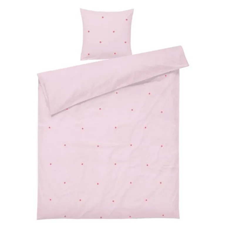 Daisy sengetøy 140x220 cm rosa/rød