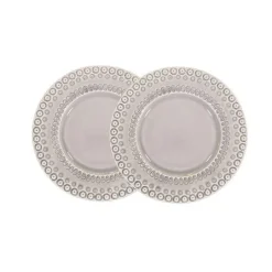 Daisy tallerken 22 cm 2 stk soft grey