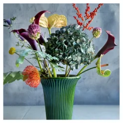 Daisy vase 12 cm grønn emerald