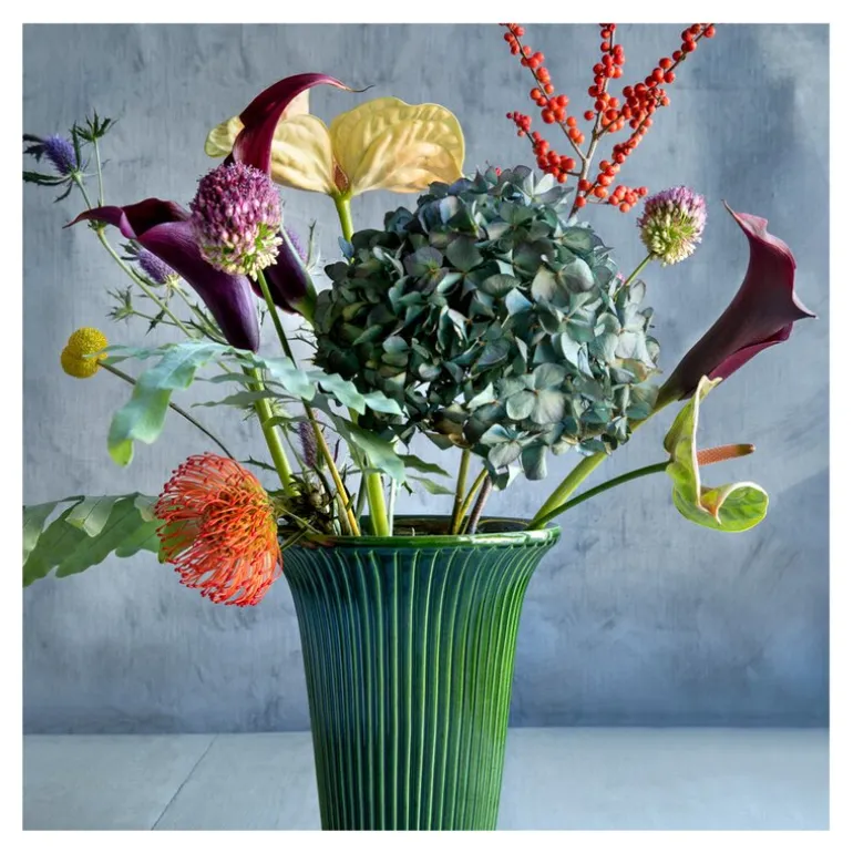 Daisy vase 12 cm grønn emerald