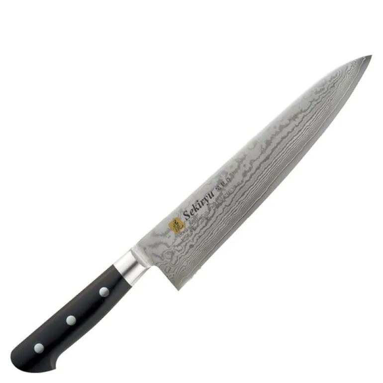 Damask kokkekniv 21 cm svart